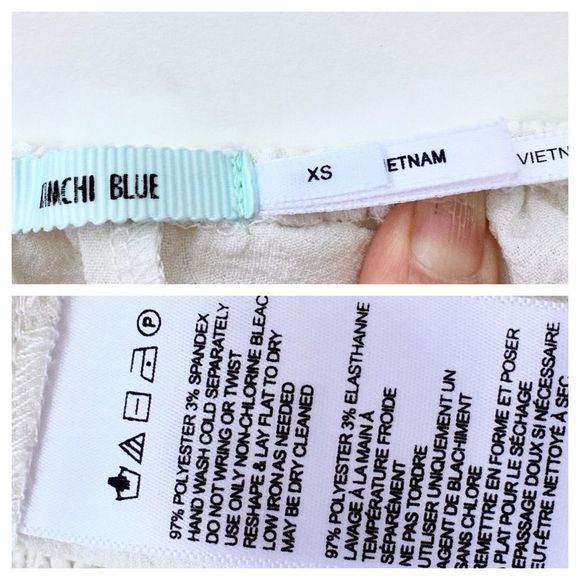 KIMCHI BLUE Cream Crêpe Off the Shoulder Boho Peasant Top XS - Picture 8 of 8